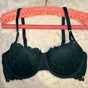 SAVAGE X FENTY 36DD SAVAGE NOT SORRY LIGHTLY LINED LACE BALCONETTE BRA